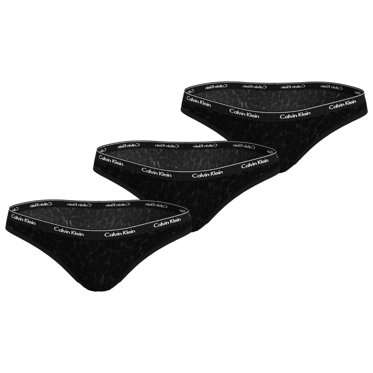 Calvin Klein Icon 3-Pack tai trusse, sort - 000QD5069E - UB1 - Black/Black/Black