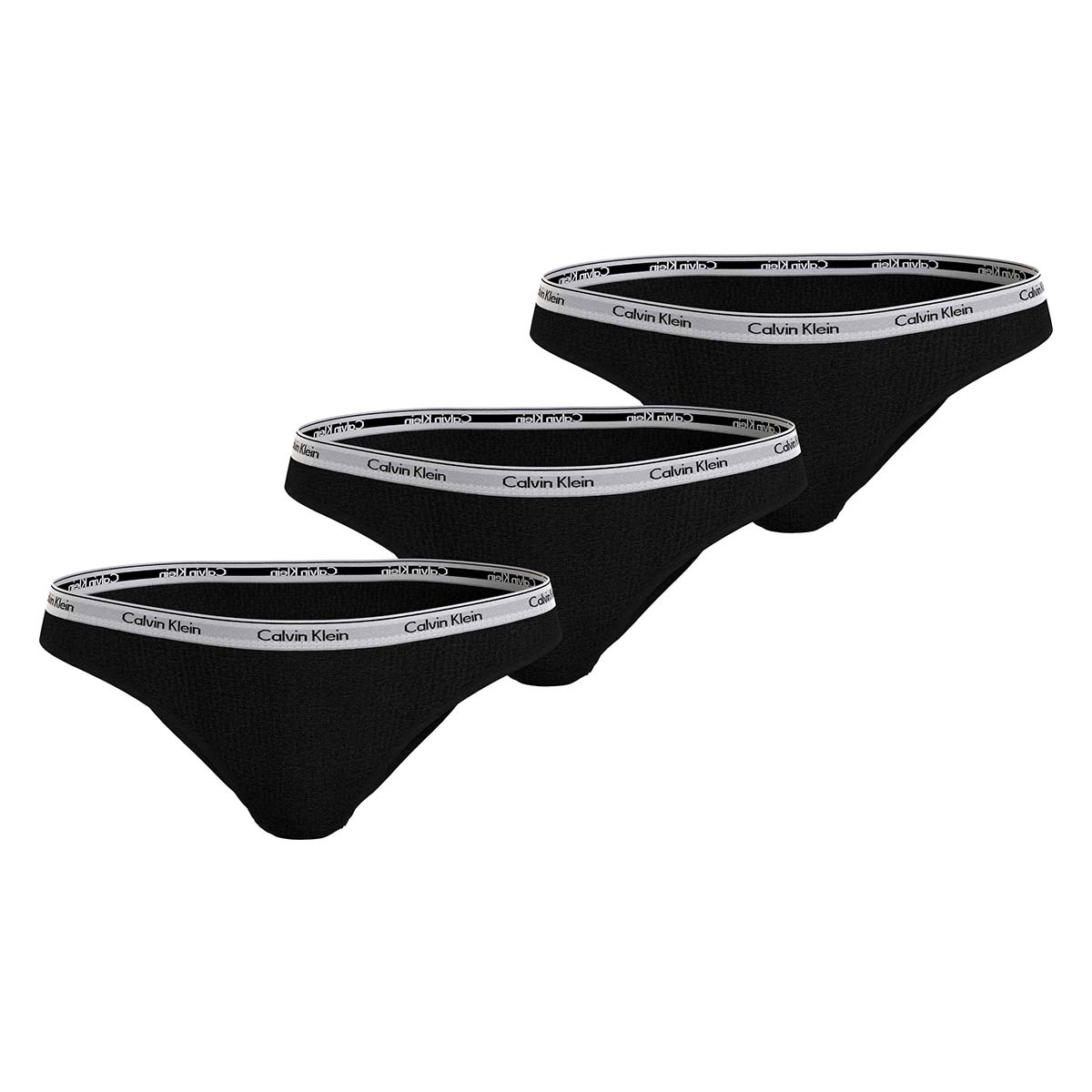 Calvin Klein Icon Logo 3-Pack tai trusse, sort - 000QD5207E - UB1 - Black/Black/Black