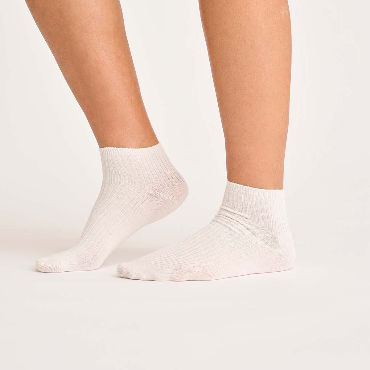 JBS of Denmark bambusankelstrømper, creme - 8-2200-65 - 01 - White