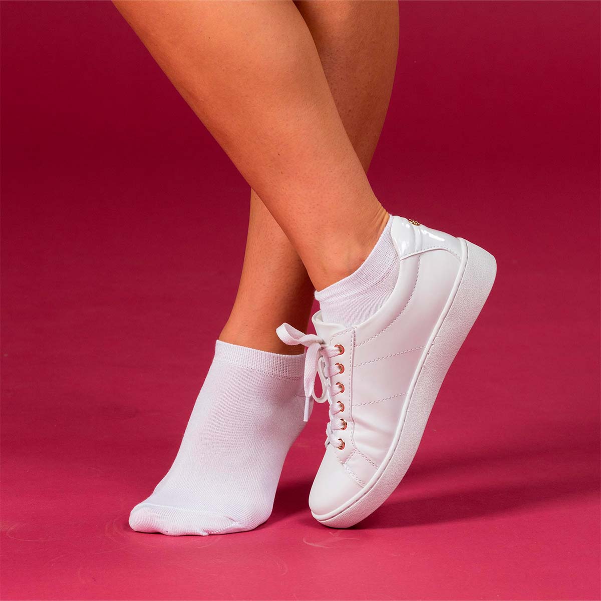 Trofé Sneaker 2-pak ankelstrømper, hvid - 02200 - 1000 - White