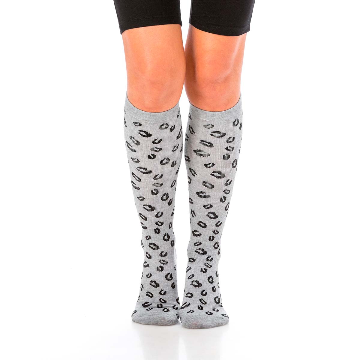 Trofé støttestrømper, leopard - 02601 - 1222 - Grey