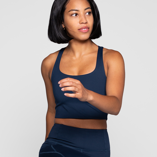 Girlfriend Collective Paloma sports BH, blå - 1002 - Midnight - Midnight