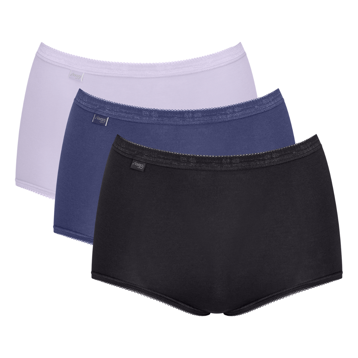 Sloggi Basic+ C3P 3-Pack maxi trusse, multi - 10105593 - V019 - Multiple Colours