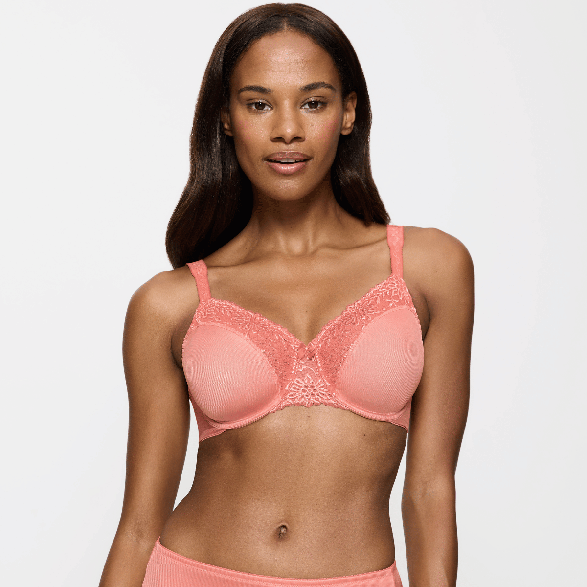 Triumph Ladyform Soft W BH med bøjle, koralrød - 10166306 - 3131 - Cameo