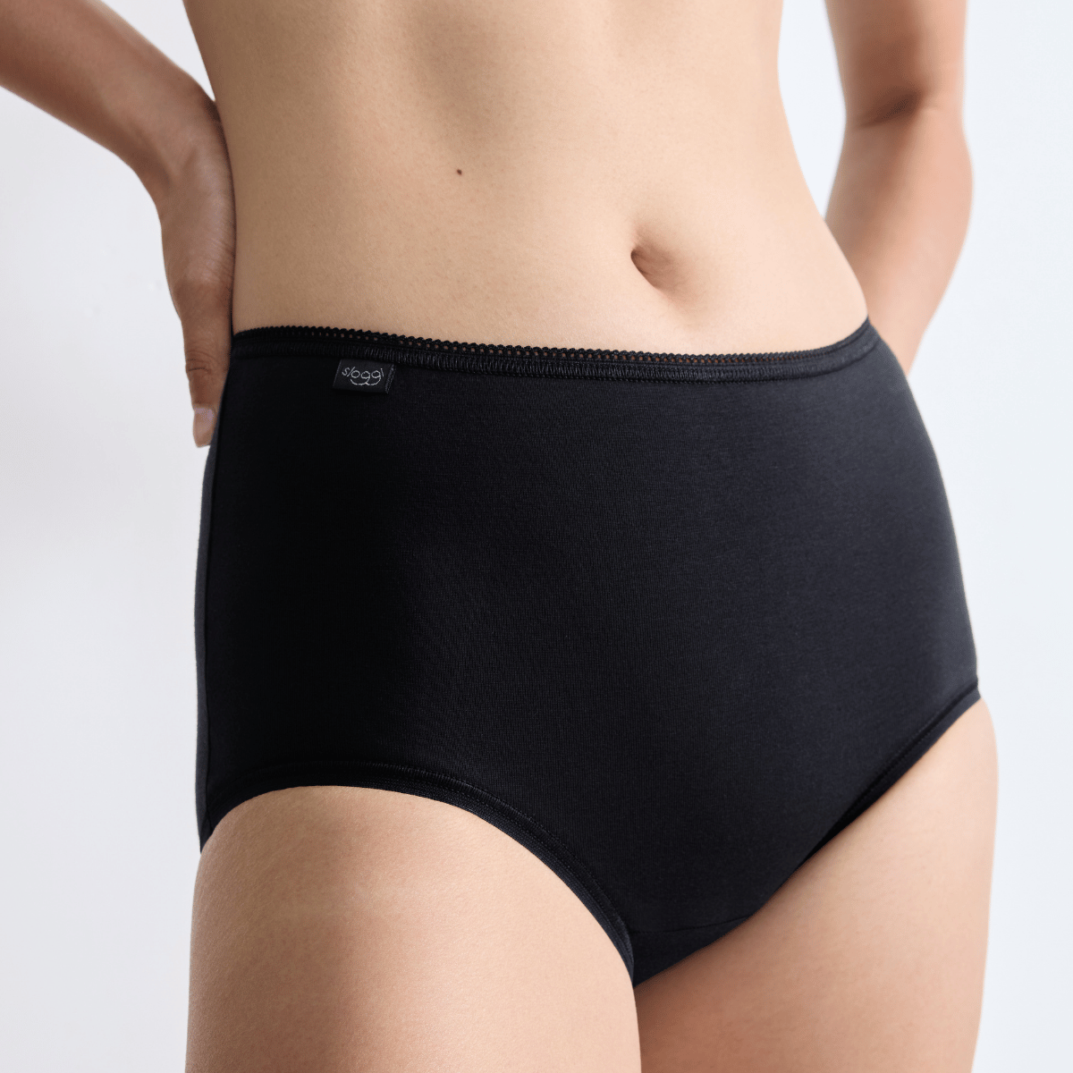 Sloggi 24/7 3-pak midi trusse, sort - 10167221 - 0004 - Black