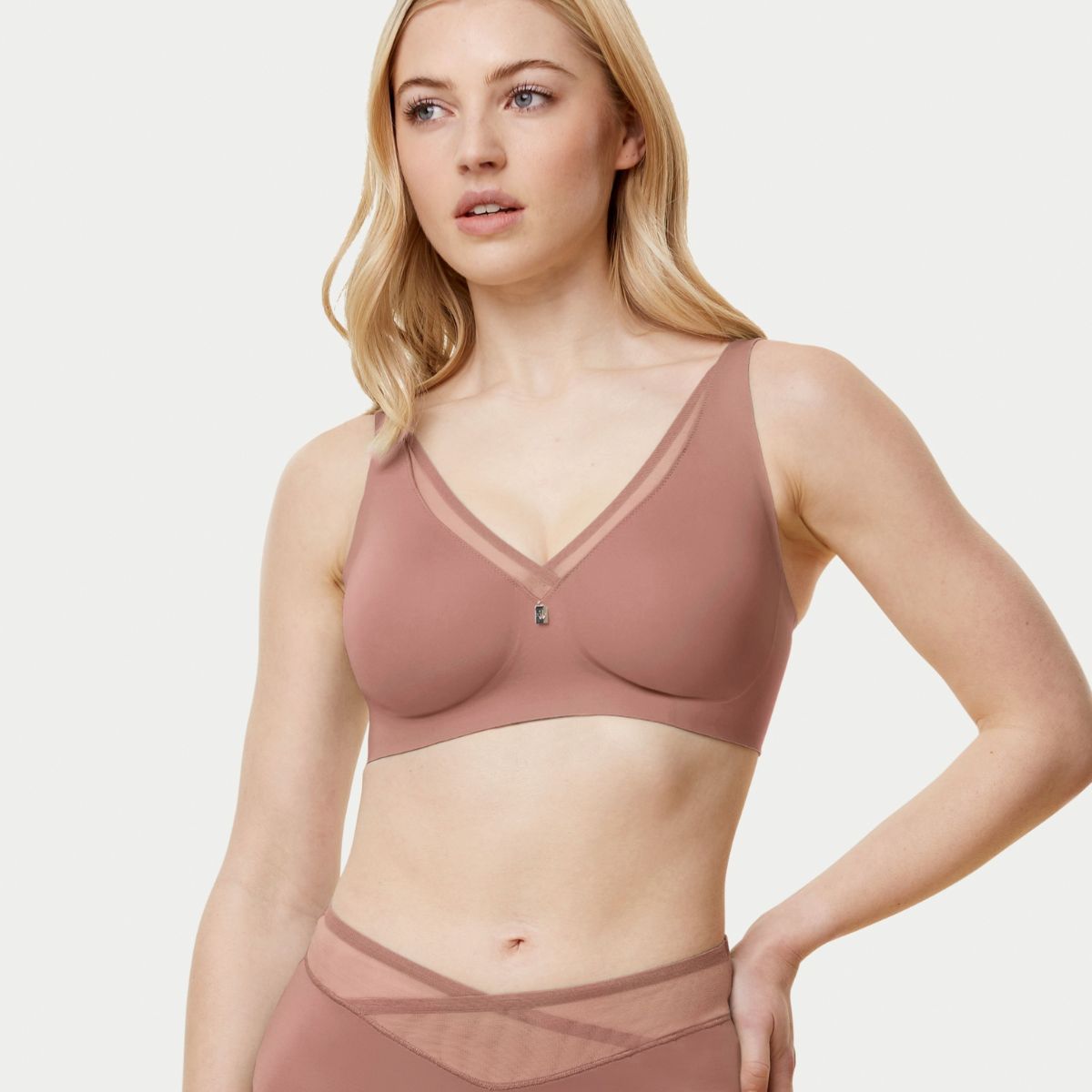 Triumph True Shape Sensation N01 BH uden bøjle, rosa - 10207952 - 00ZE - Chocolate Mousse