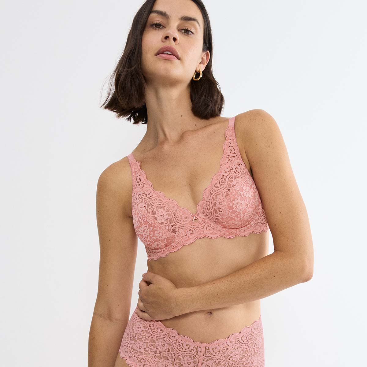 Triumph Amourette W BH med bøjle, pink - 10209574 - 00BE - Cherry Rose