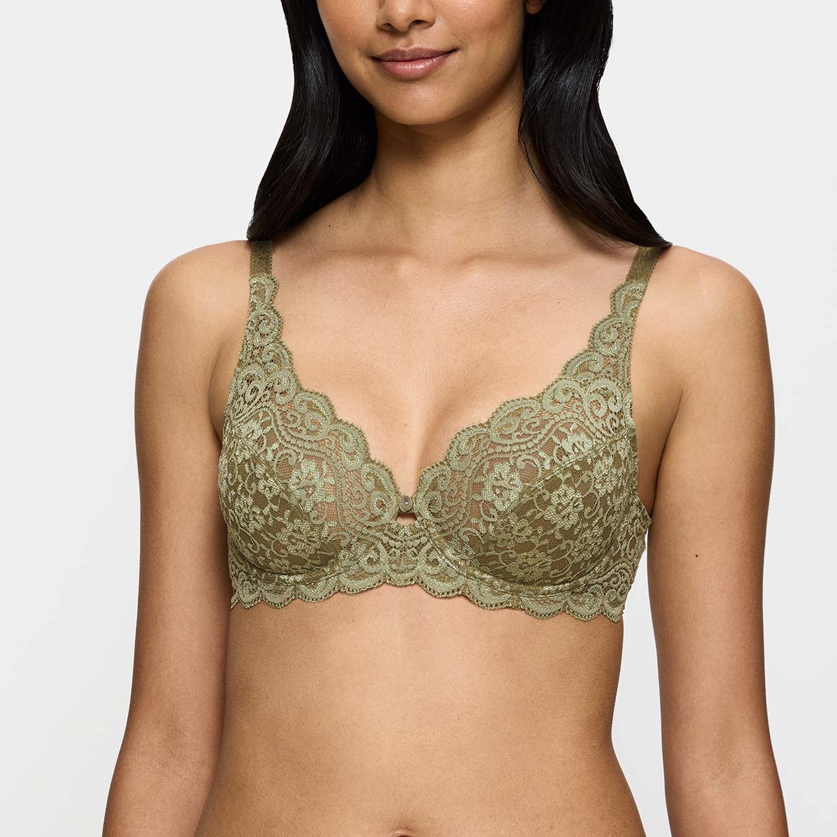 Triumph Amourette W BH med bøjle, grøn - 10209574 - 7309 - Martini Olive