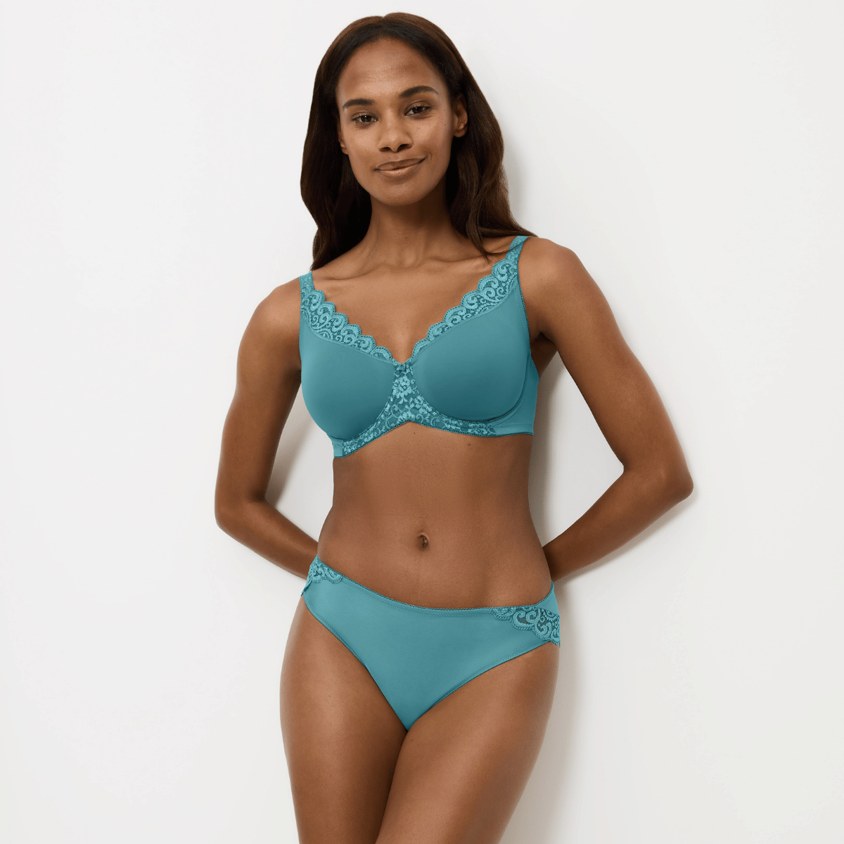 Triumph Amourette W01 BH med bøjle, turkis - 10210670 - 1597 - Quiet Turquoise