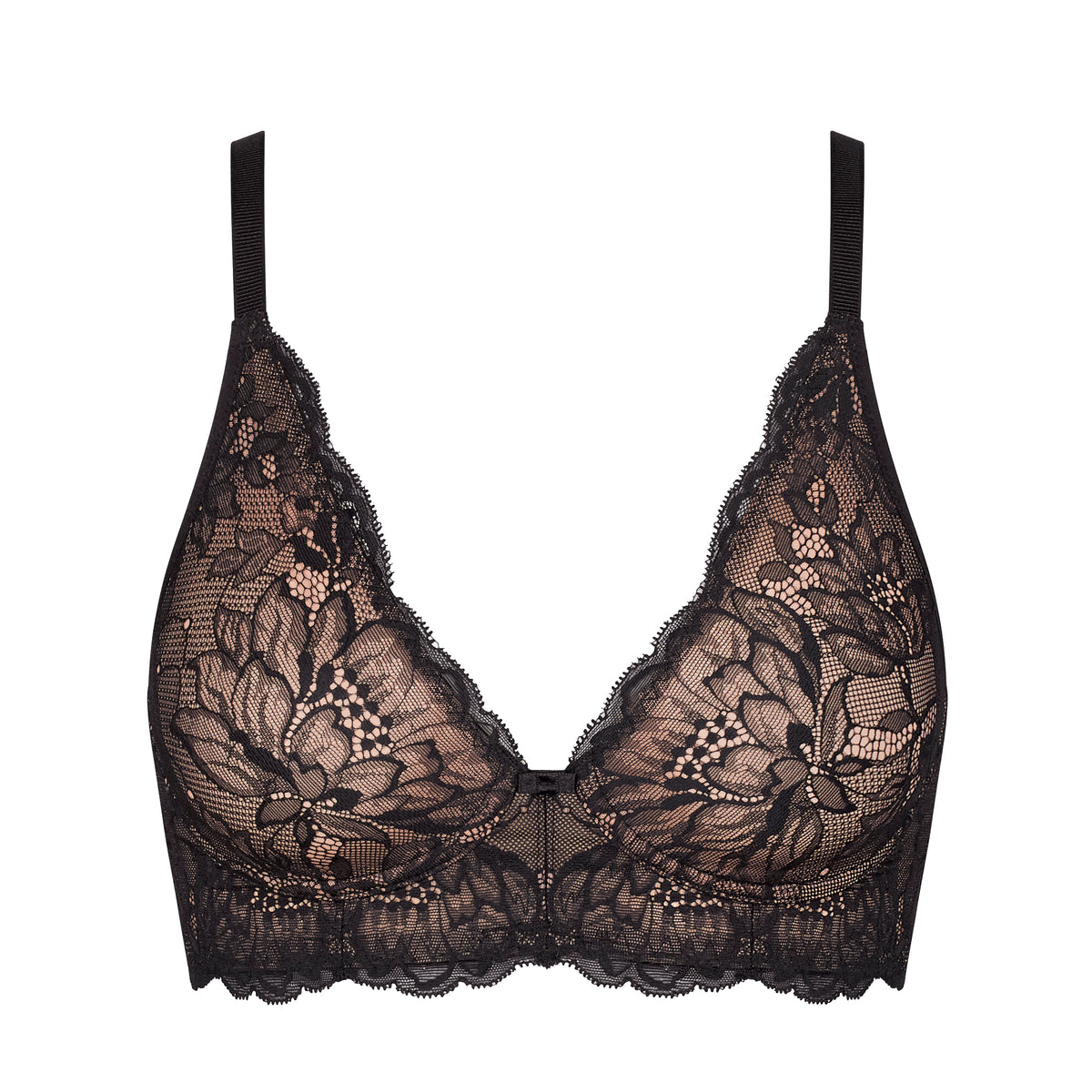 Triumph Amourette Charm N03 BH uden bøjle, sort - 10210687 - 0004 - Black