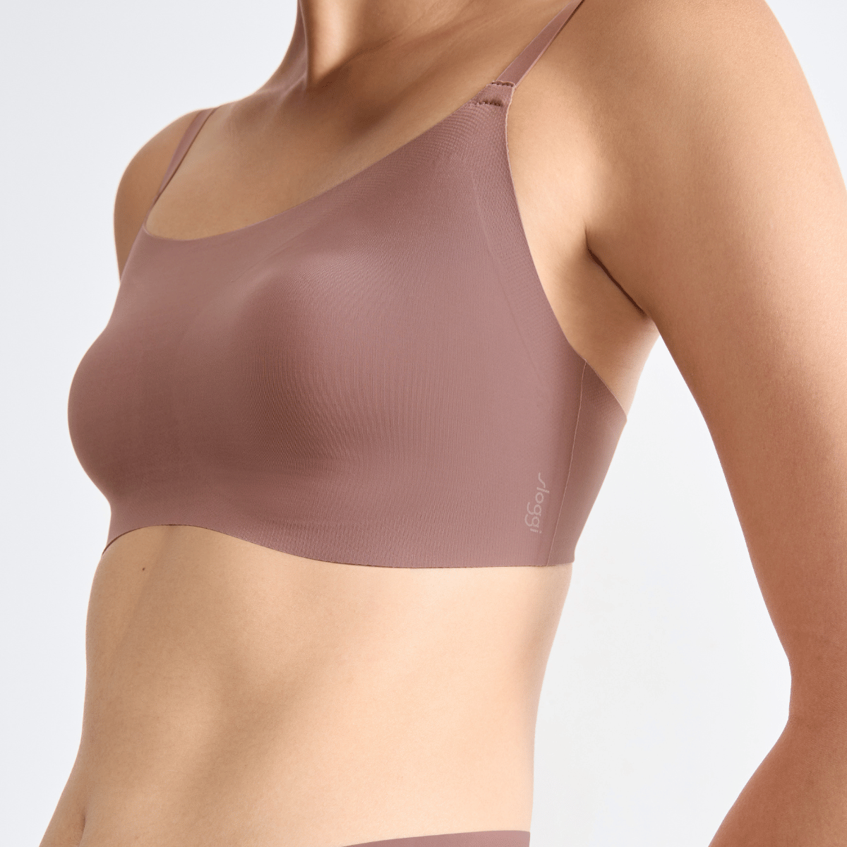 Sloggi Zero Feel 2.0 Ultra BH uden bøjle, rosa - 10217766 - 1141 - Cacao