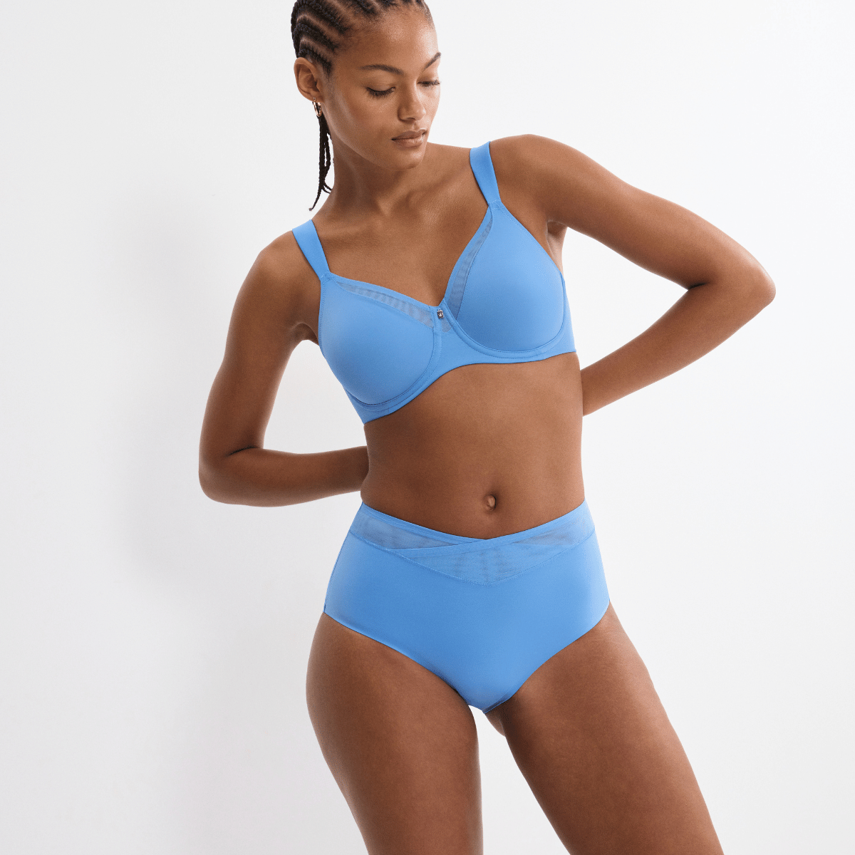 Triumph True Shape Sensation W01 BH med bøjle, blå - 10218201 - 005J - Ciel
