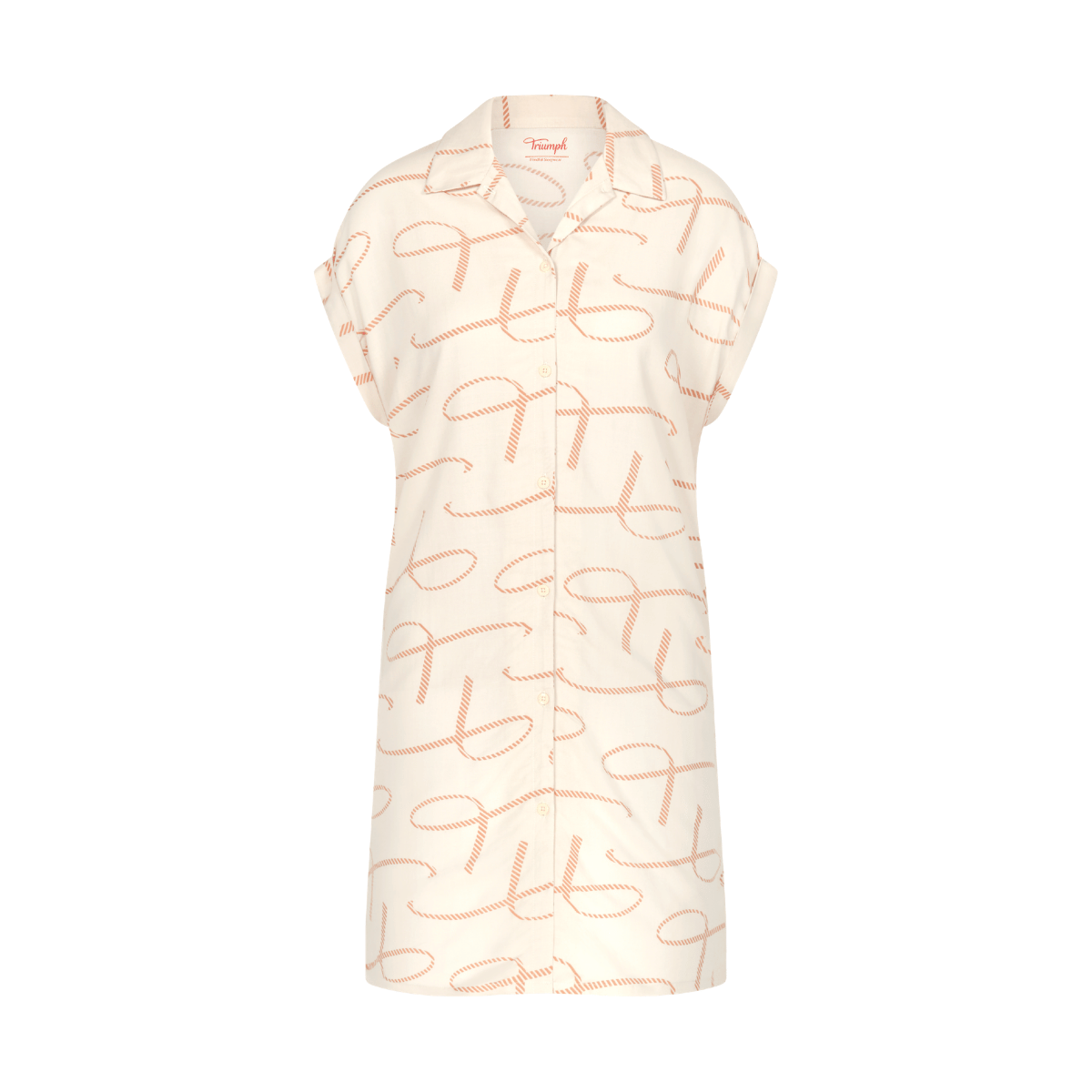 Triumph Boyfriend natkjole, beige - 10218295 - M001 - Skin