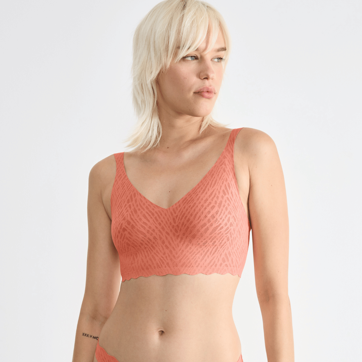 Sloggi Zero Feel Bliss bralette BH, orange - 10219598 - 3173 - Lovely Apricot