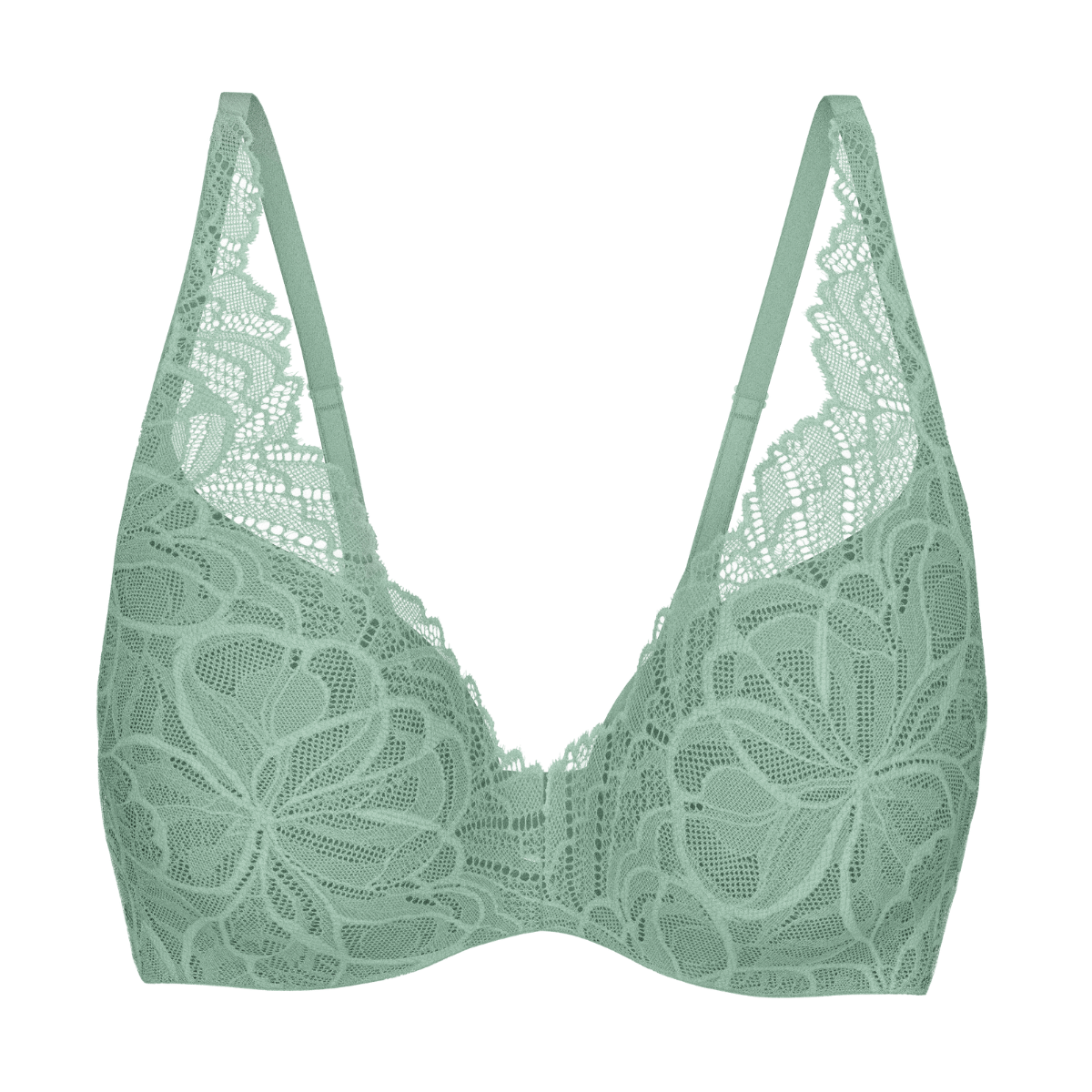 Triumph Body Make-Up Illusion Lace WP BH med bøjle, mintgrøn - 10219710 - 7329 - Misty Turquoise