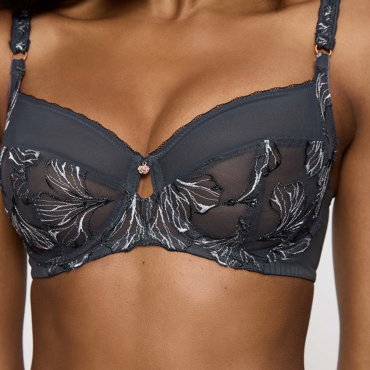 Triumph Wild Iris Florale W BH med bøjle, grå - 10222225 - 3286 - Anta