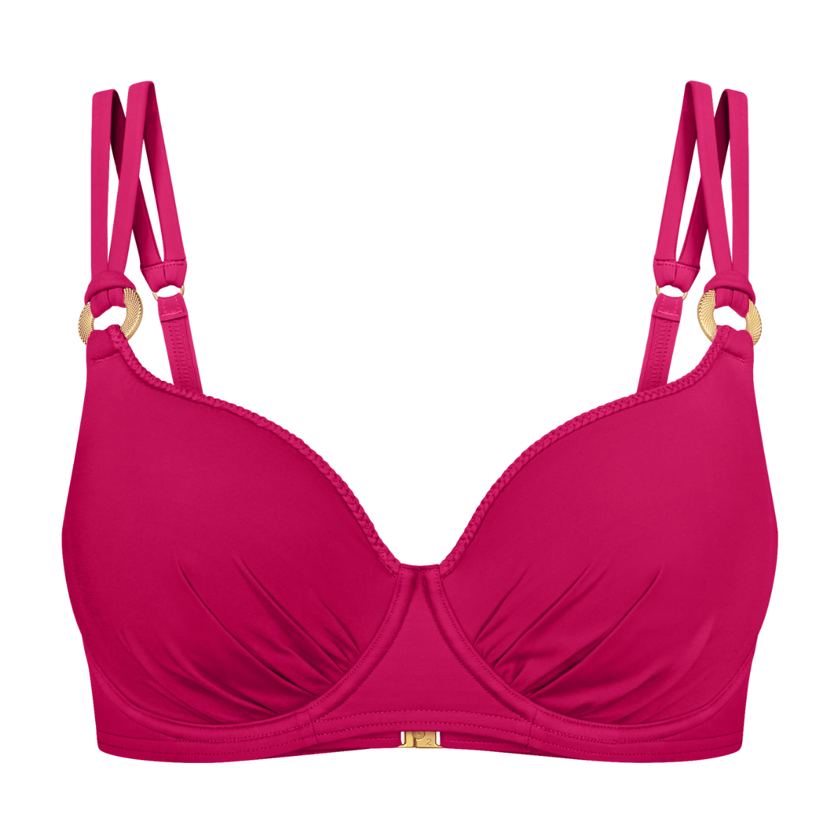 Triumph Summer Twist WP bikini top med bøjle, pink - 10222228 - 00NW - Berry