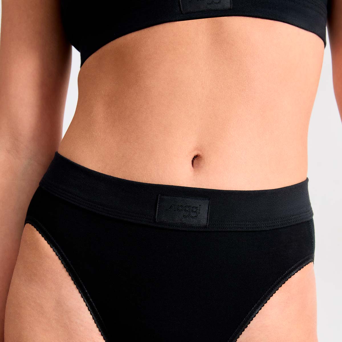 Sloggi Double Comfort 2-Pack tai trusse, sort - 10222795 - 0004 - Black