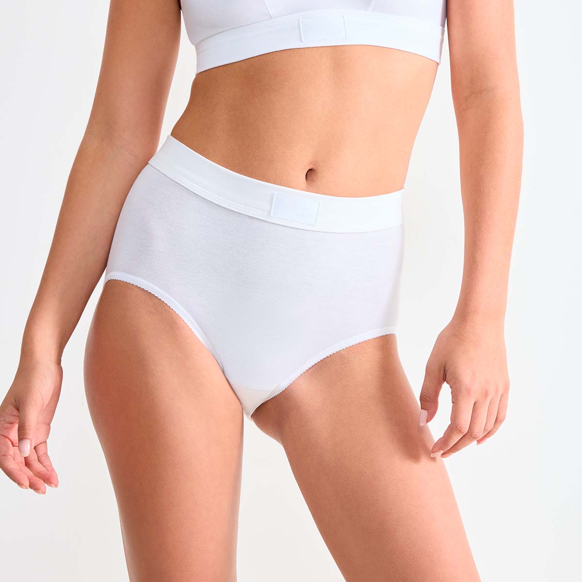 Sloggi Double Comfort maxi trusse, hvid - 10222805 - 0003 - White