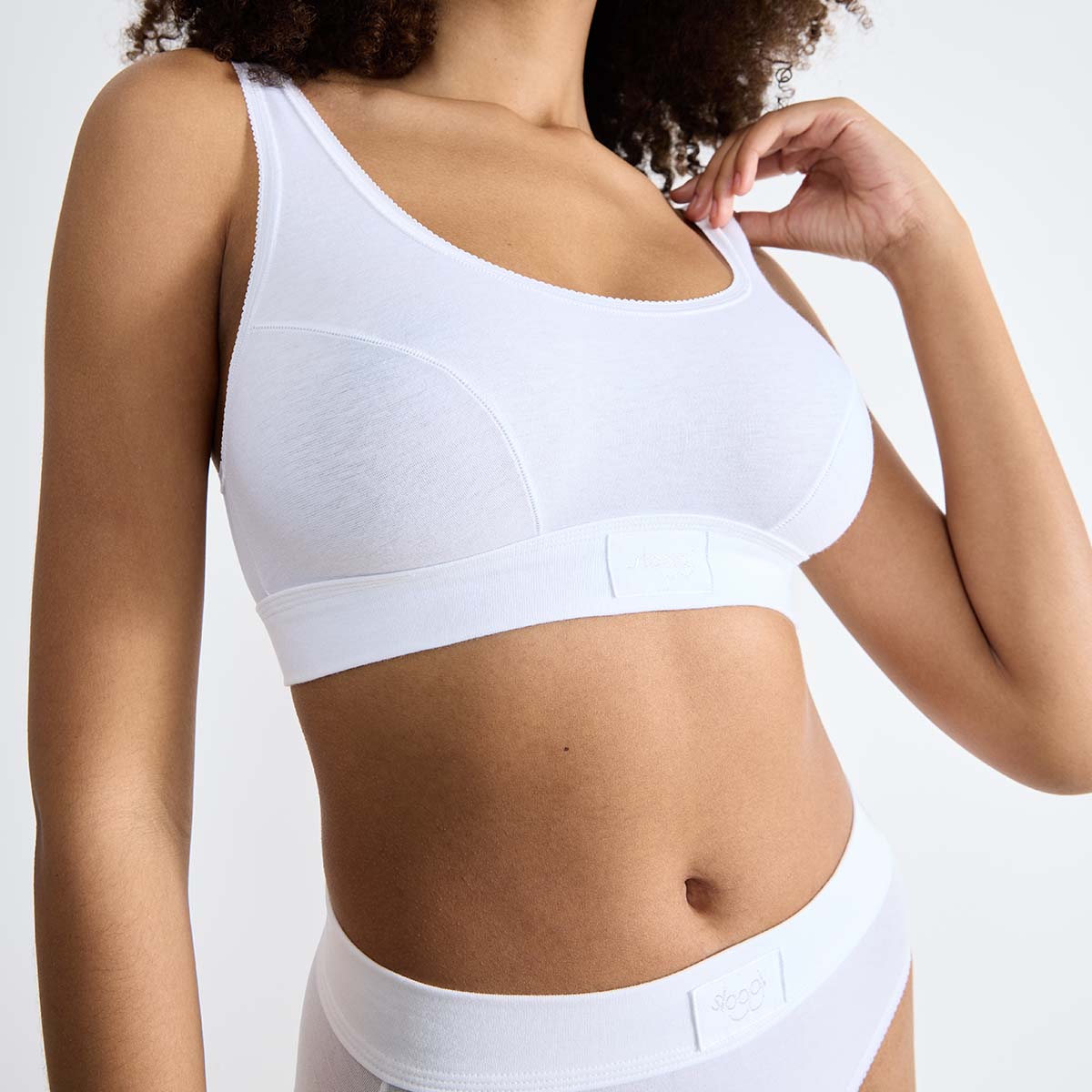 Sloggi Double Comfort BH top, hvid - 10222797 - 0003 - Hvid