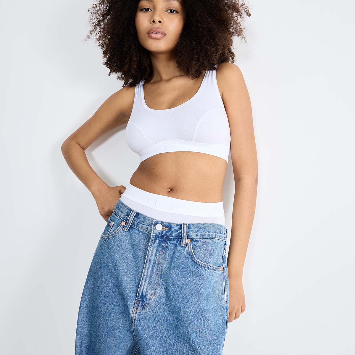 Sloggi Double Comfort H BH top, hvid - 10146350 - 0003 - White