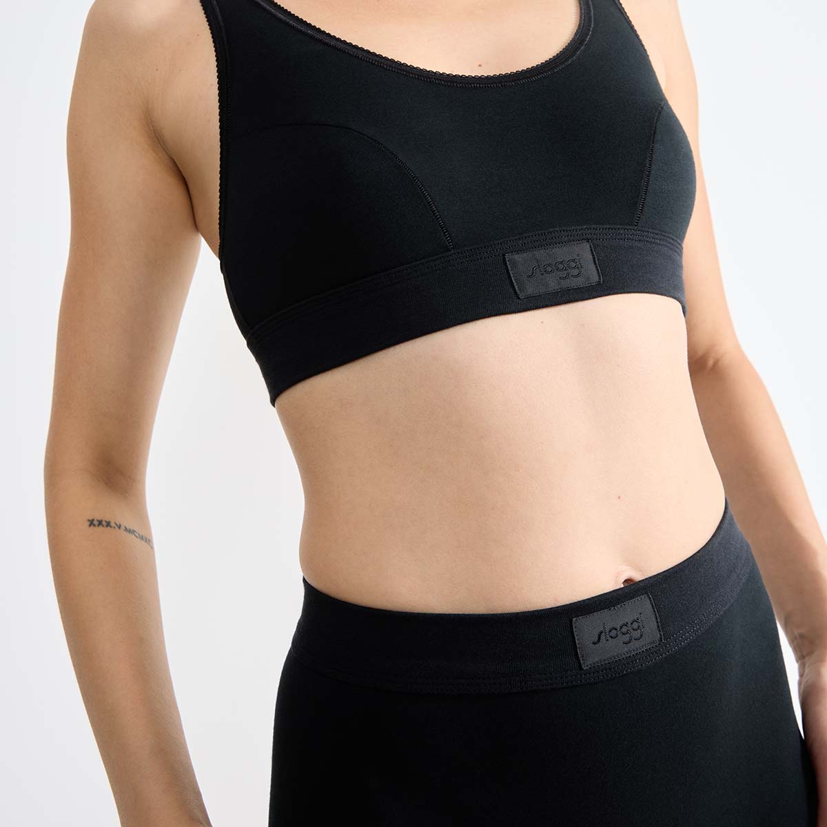 Sloggi Double Comfort H BH top, sort - 10146350 - 0004 - Black