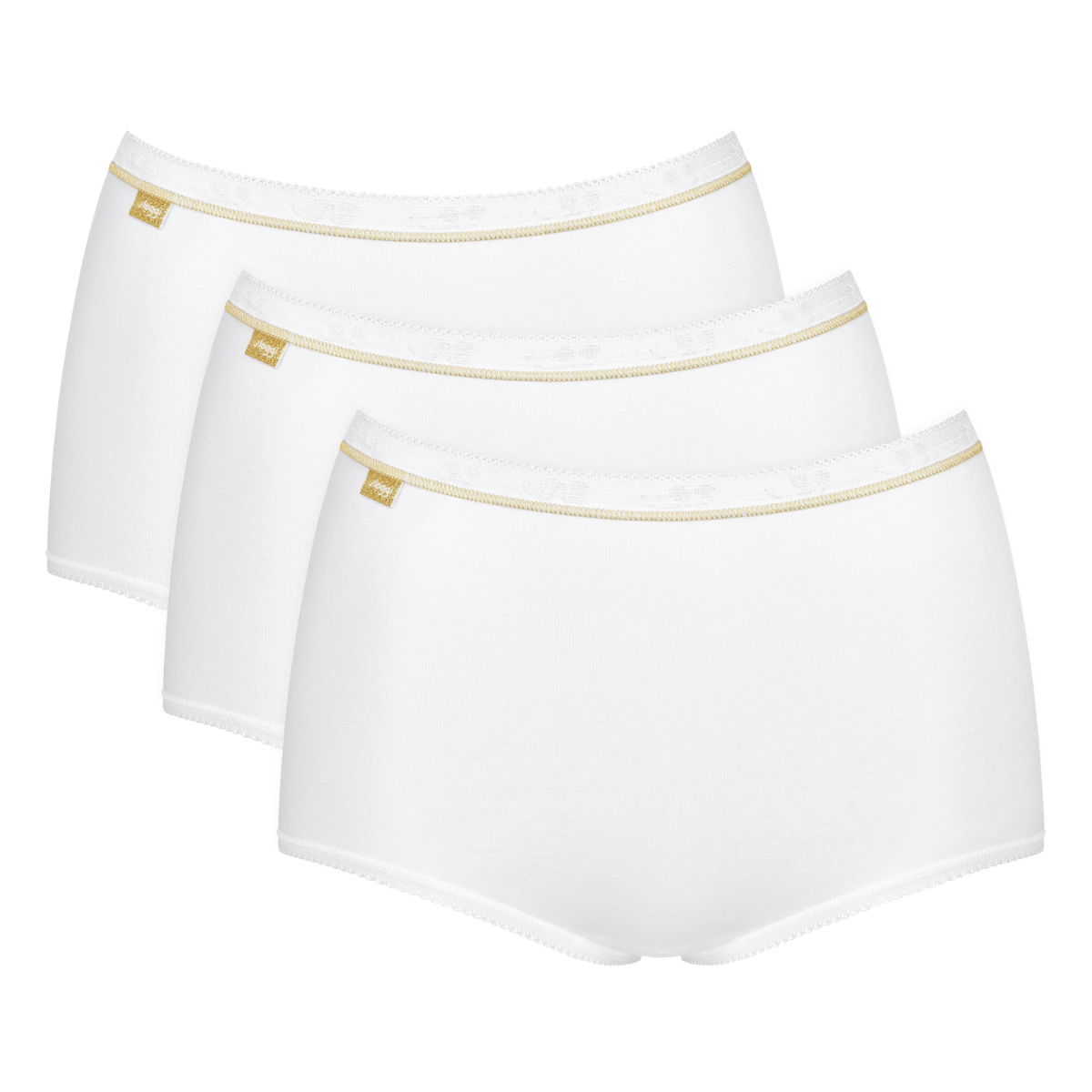 Sloggi Basic Gold H C3P 3-Pack maxi trusse, hvid - 10224695 - 0003 - White