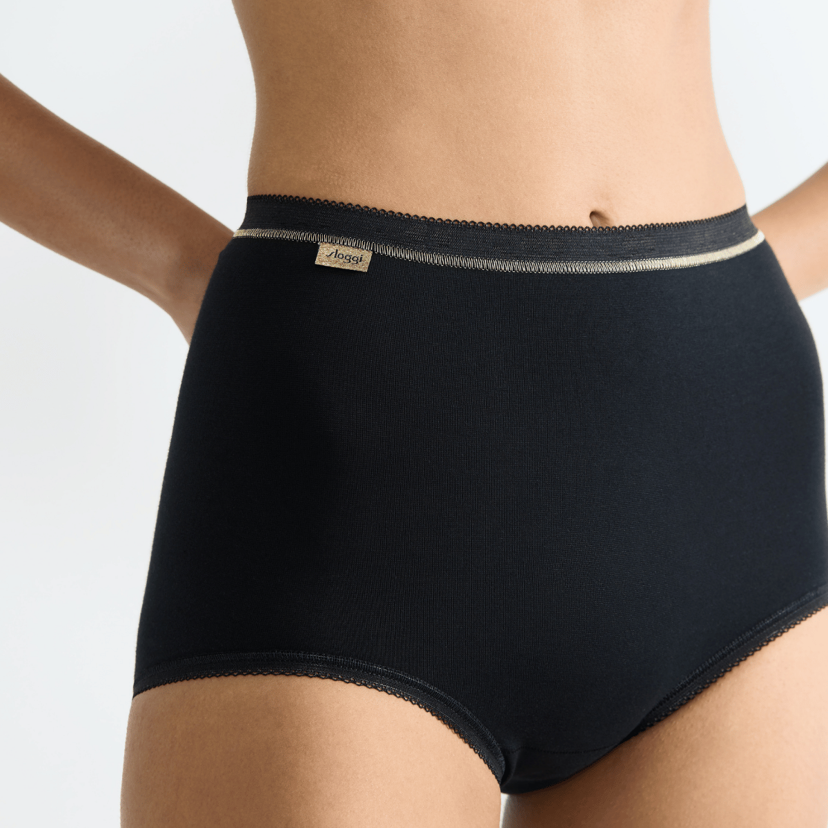 Sloggi Basic Gold H C3P 3-Pack maxi trusse, sort - 10224695 - 0004 - Black