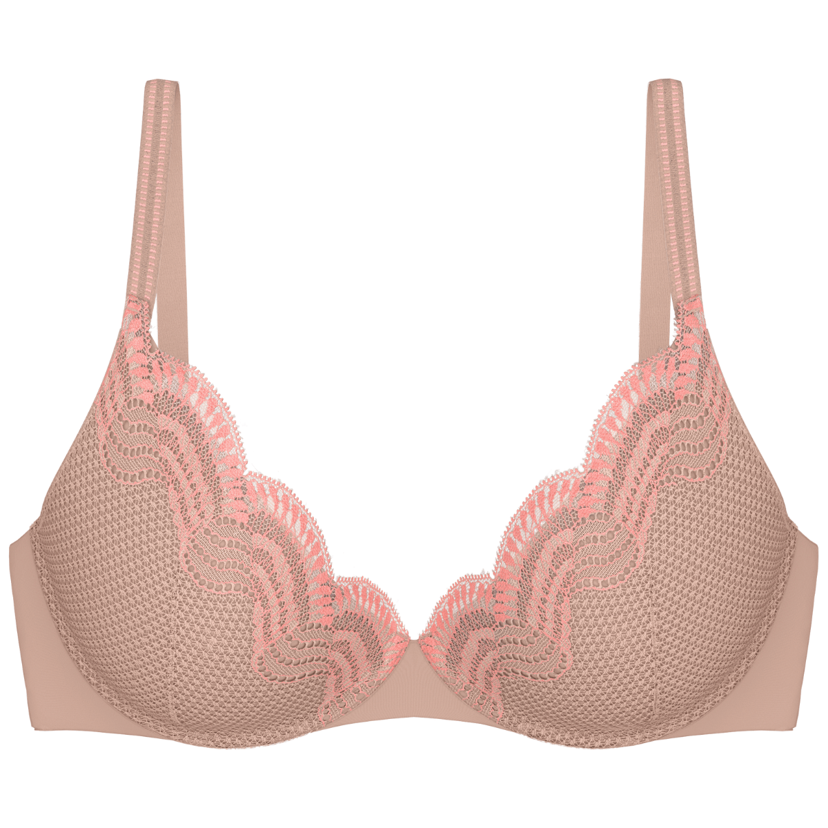 Triumph Comfort Glam WHU push-up BH, nude - 10224965 - 7297 - Desert Sand