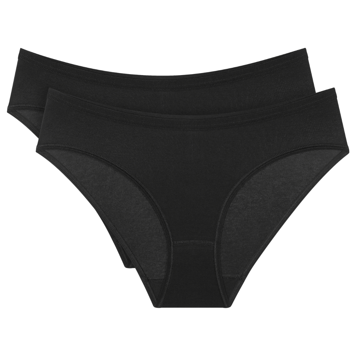 Triumph Sense Of Cotton 2-Pack tai trusse, sort - 10225030 - 0004 - Black