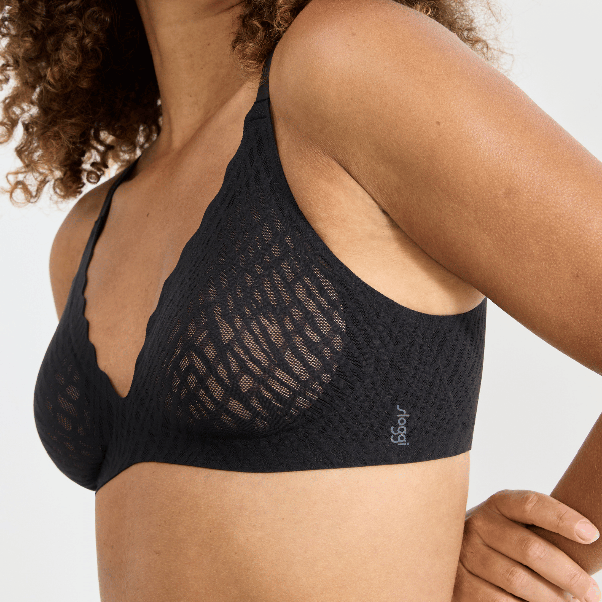Sloggi Zero Feel Bliss push-up BH, sort - 10226744 - 0004 - Black