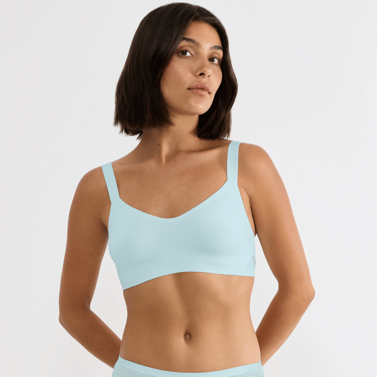 Sloggi Zero Feel Air bralette BH, lyseblå - 10226799 - 3879 - Fresh Mint