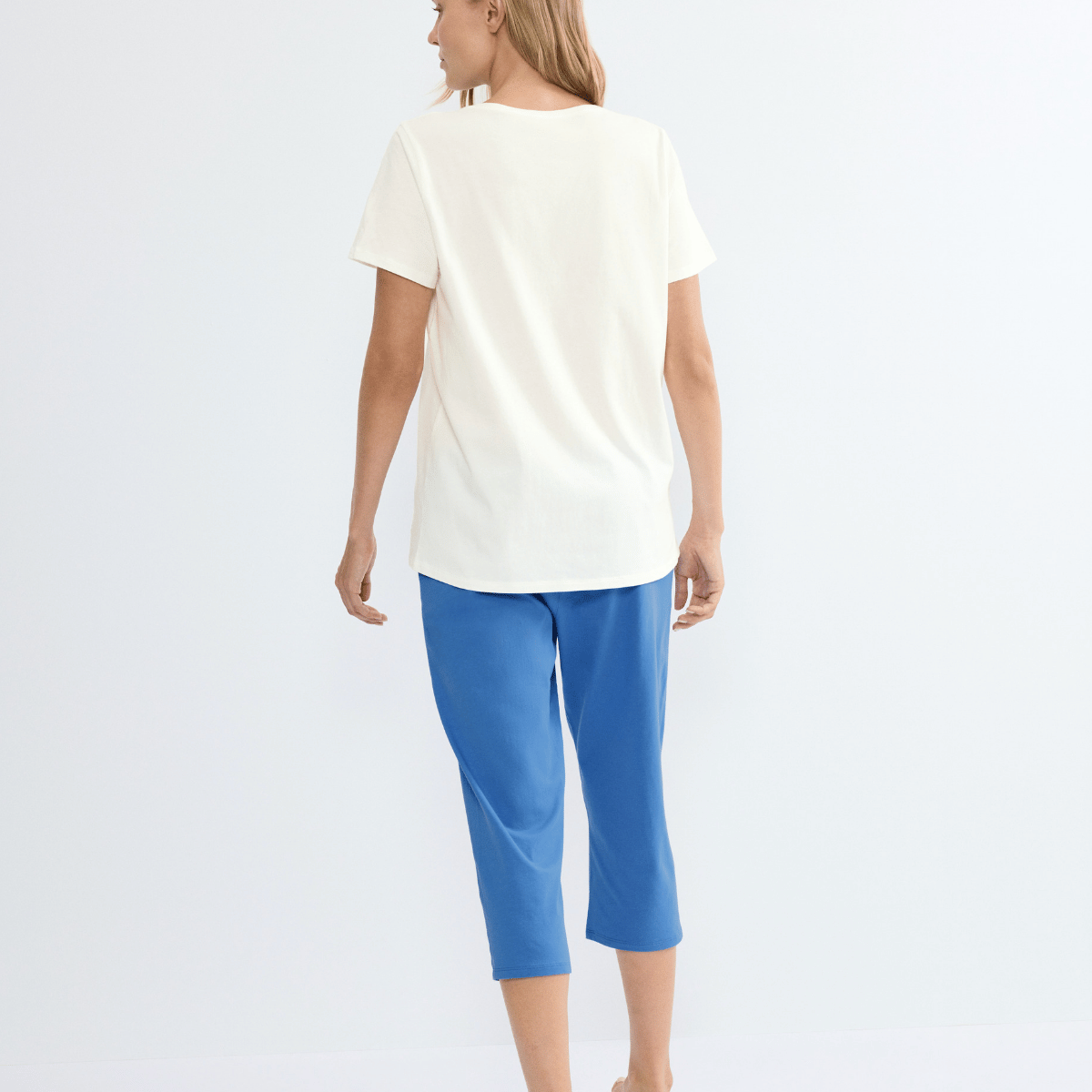 Triumph Capri pyjamas, multi - 10227221 - PW01 - White/Blue