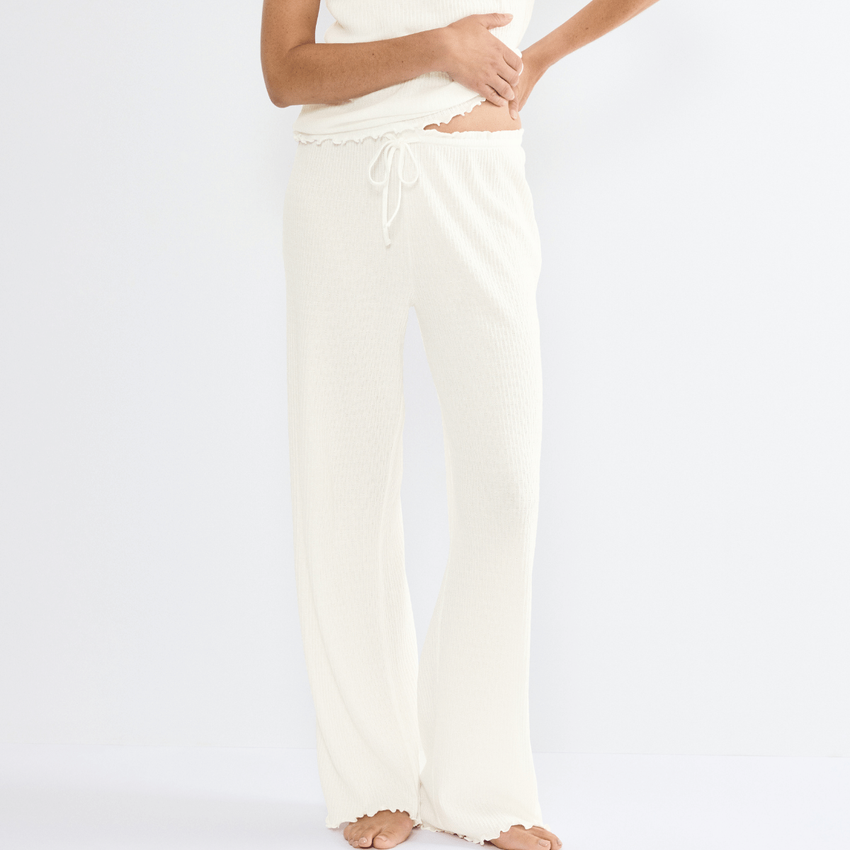 Triumph Mix & Match natbukser, hvid - 10227256 - 00GZ - Silk White