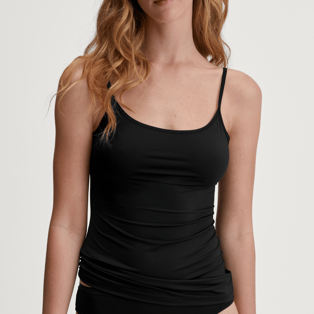 Calida Sleek Skin top, sort - 10237 - 992 - Black
