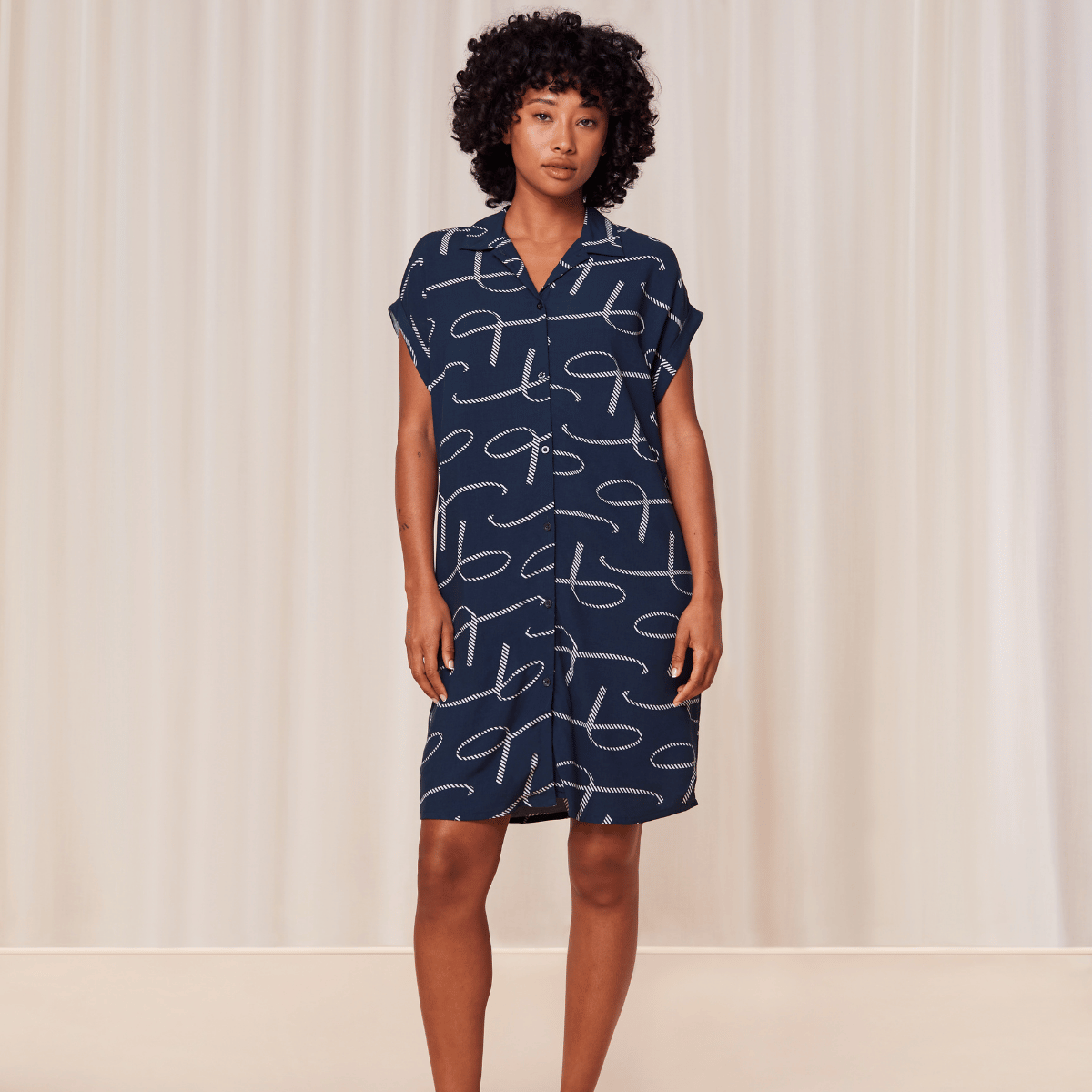 Triumph Boyfriend natkjole, blå - 10218295 - M008 - Blue