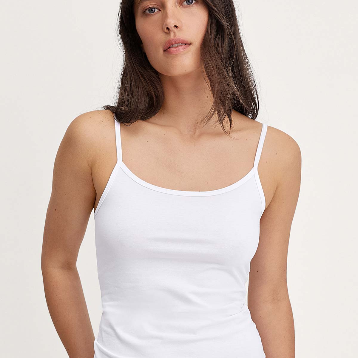 Calida Essential Cotton top, hvid - 10734 - 001 - White