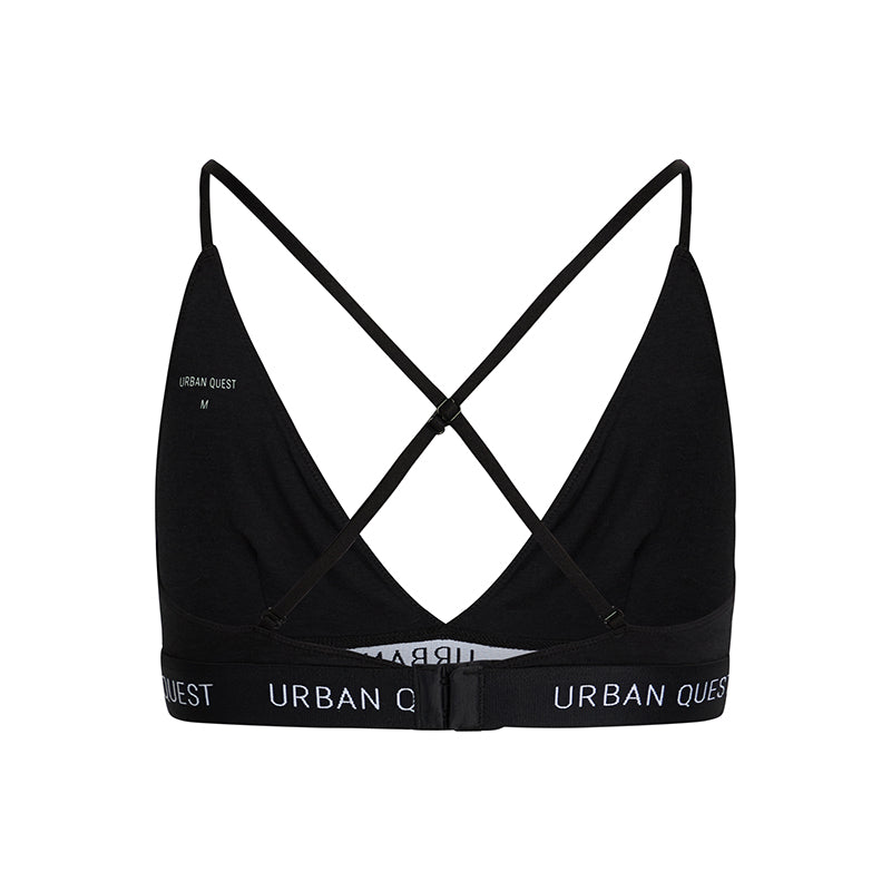 Urban Quest 2-Pack trekant BH, sort - 1140 - 9000 - Black
