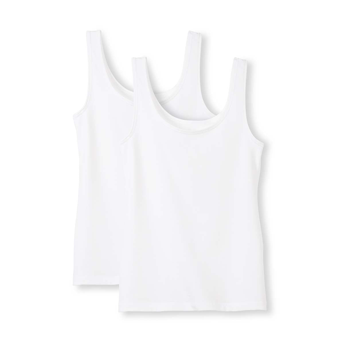 Calida Benefit Women 2-Pack top, hvid - 12641 - 001 - White