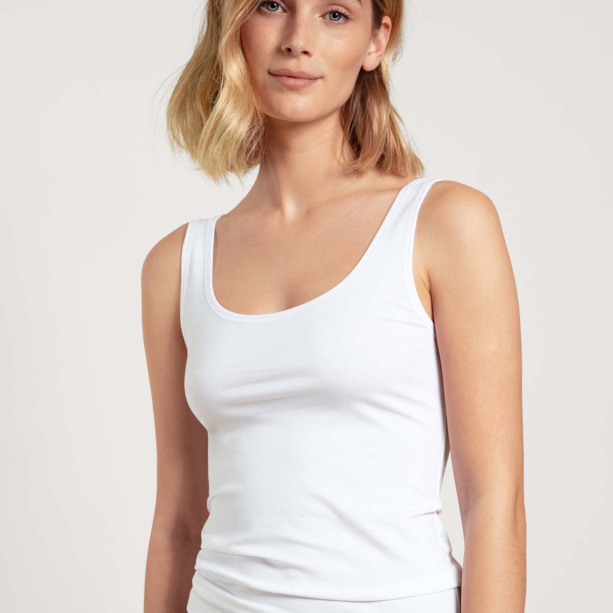 Calida Benefit Women 2-Pack top, hvid - 12641 - 001 - White