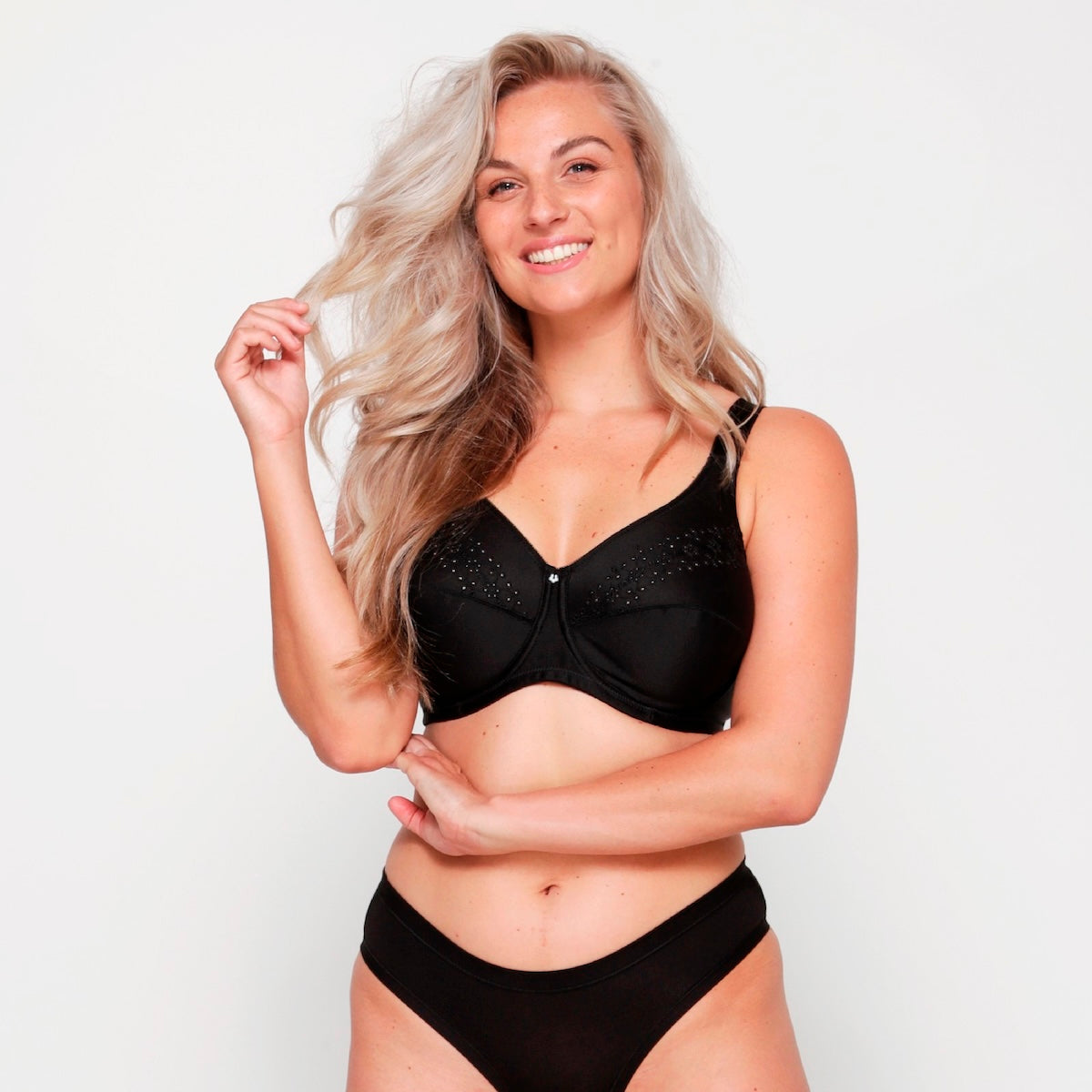 LingaDore Lisette BH uden bøjle, sort - 1341 - 02 - Black