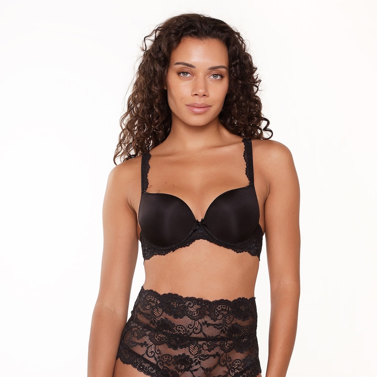LingaDore Daily push-up BH, sort - 1400-3 - 02 - Black