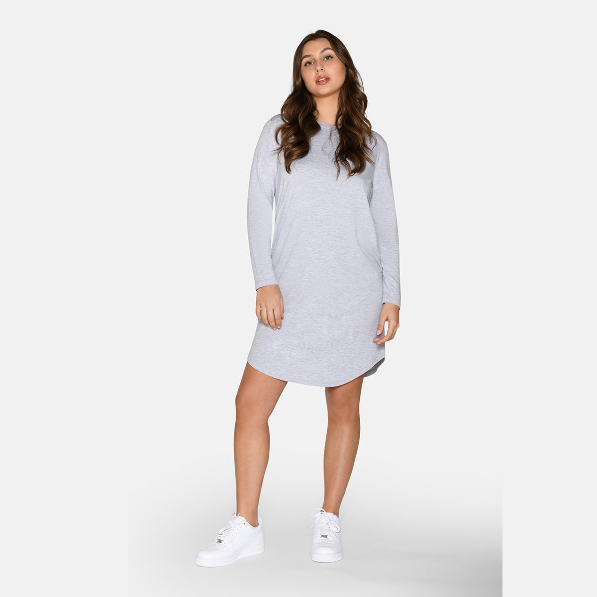 Urban Quest natkjole, grå - 15305 - GREY MELANGE - Grey Melange