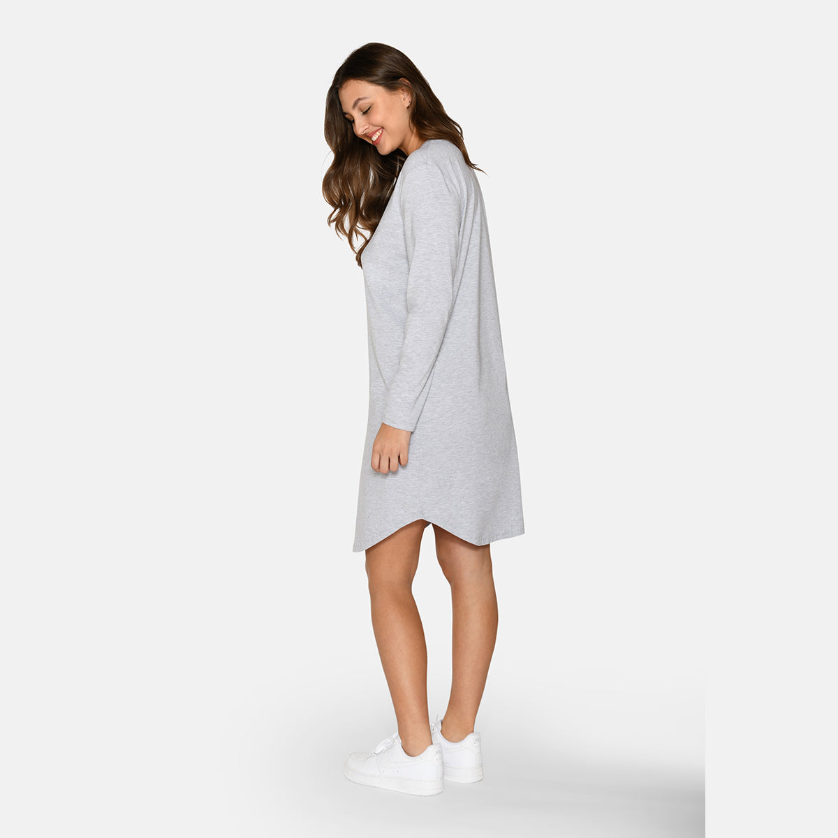 Urban Quest natkjole, grå - 15305 - GREY MELANGE - Grey Melange