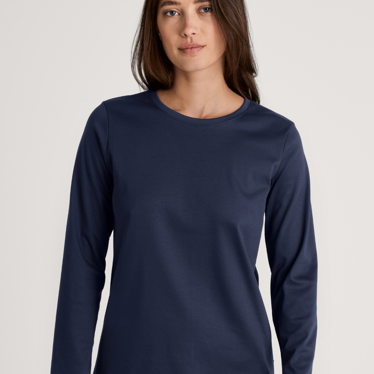 Calida Favourites Sleep nattrøje, blå - 15357 - 488 - Peacoat