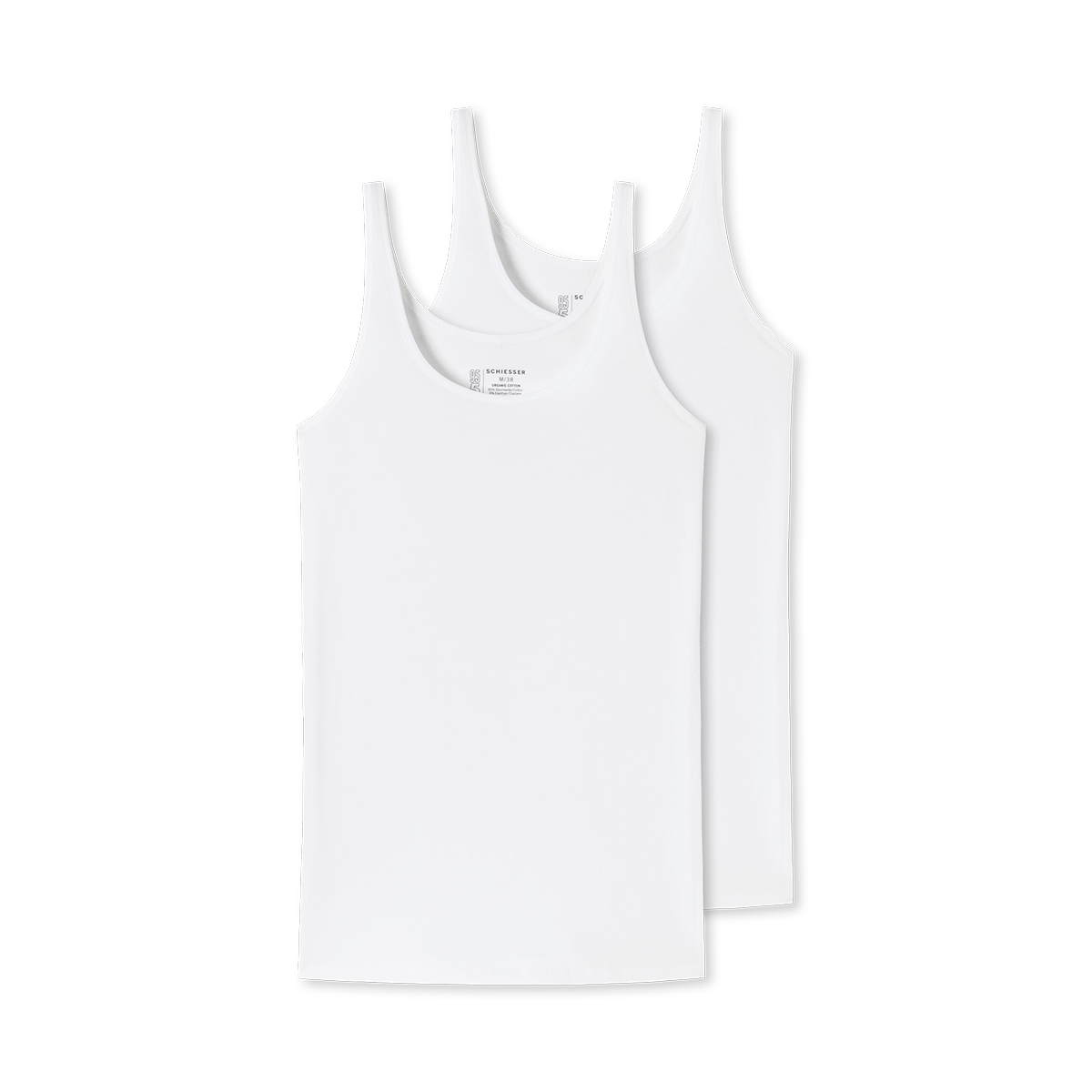 Schiesser 2-Pack top, hvid - 174389 - 100 - White