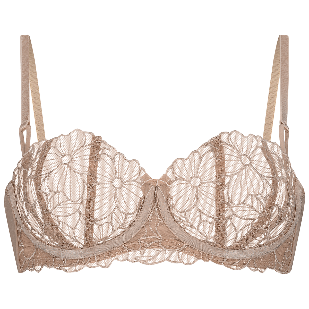 Hunkemöller Anya BH med bøjle, beige - 206265 - Warm Taupe - Warm Taupe