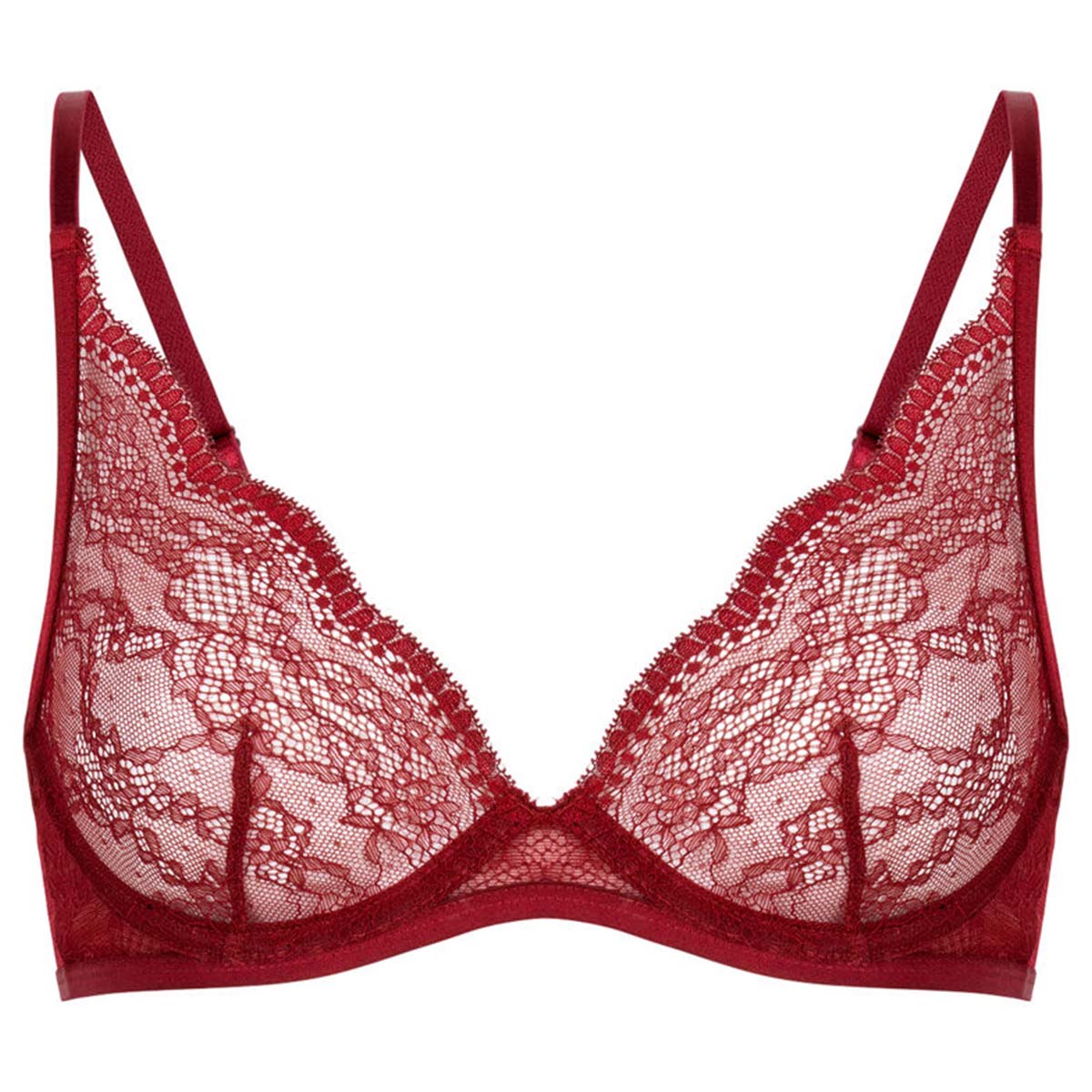 Hunkemöller Isabelle BH med bøjle, rød - 206365 - Tibetan Red - Tibetan Red