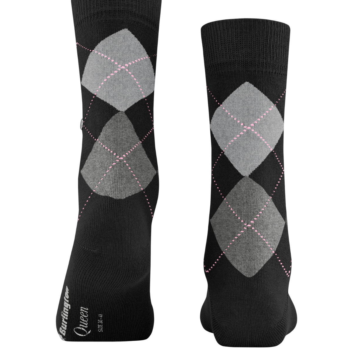 Burlington Queen strømper, sort - 22004 - 3012 - Black-aqua