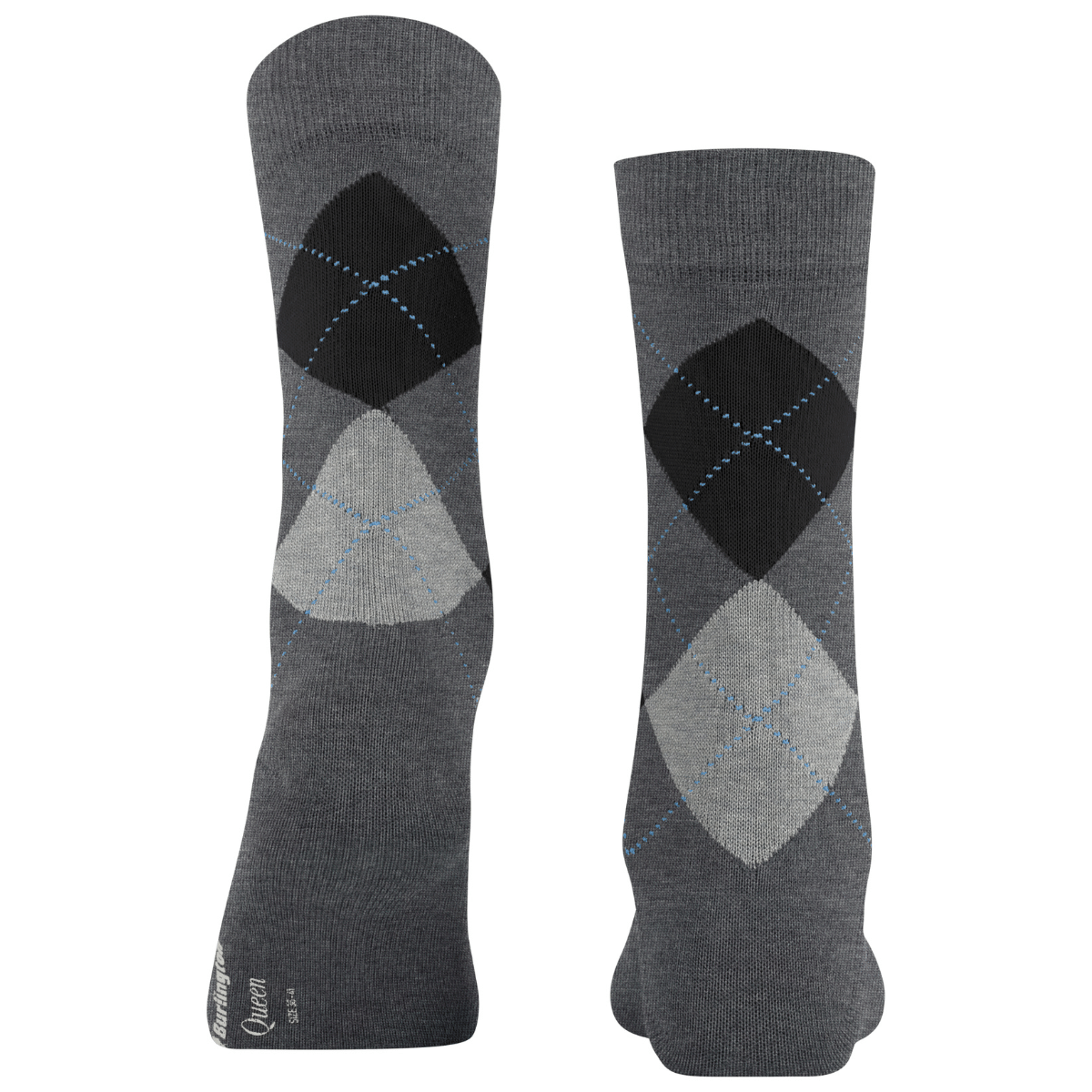 Burlington Queen strømper, grå - 22004 - 3974 - Grey Melange